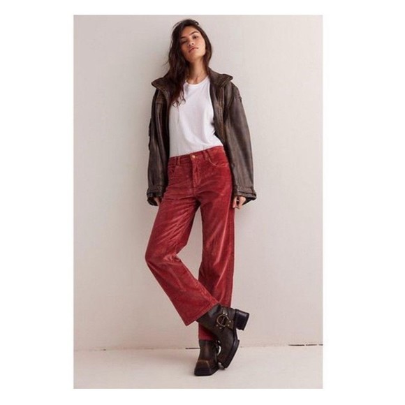 WE THE FREE Risk Taker High Rise Straight Corduroy Pants Women's Sz 29 NEW $128 - Picture 2 of 16